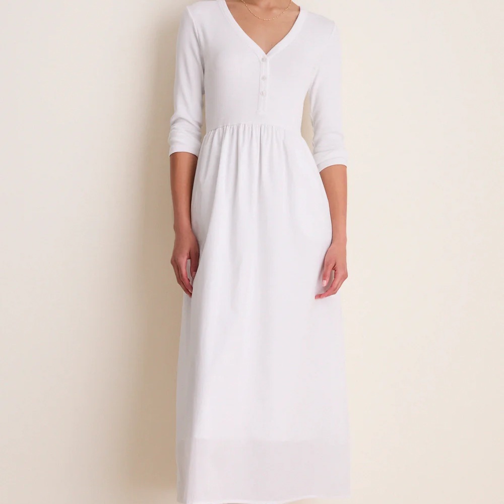 Tuckernuck White Mixed Media Lizzie Dress NWT